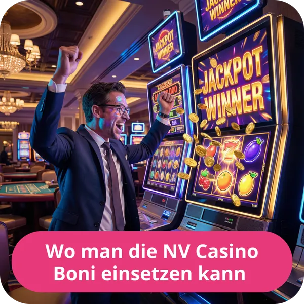 Wo man die NV Casino Boni einsetzen kann